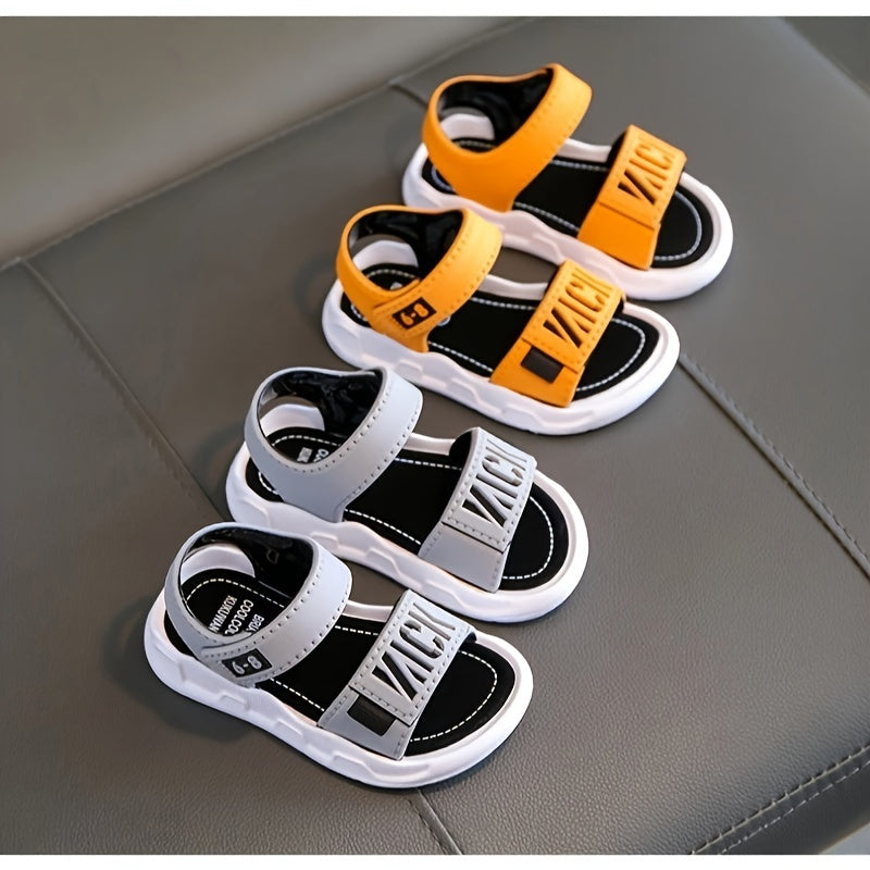 Kids Boys Summer Open-Toe Breathable Plastic Sandals Casual Comfort
