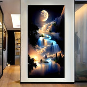 Zamonaviy abstrakt plakatlar va bosma, galereya, yotoqxona, ofis va yashash xonasi uchun moyli rasm devor bezaklari. Ramkasiz.