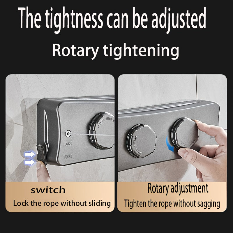 Одноразовая невидимая выдвижная веревка для одежды из нержавеющей стали для использования в помещении и на улице. Идеально подходит для хранения на балконе и способна выдерживать тяжелые нагрузки. Оснащена тросом из нержавеющей стали 304.
