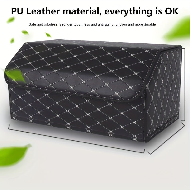 Cajón organizador para maletero de coche, caja de almacenamiento plegable para juguetes y comida