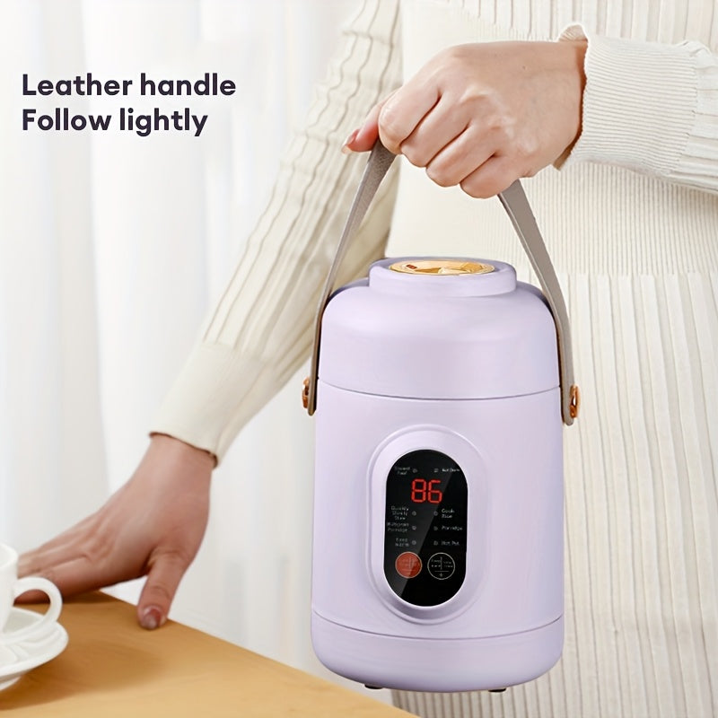 800ml Elektrik Pishirgich 500W Ko‘p Funktsional Guruch va Sekin Pishirgich, Keramika Qozon bilan