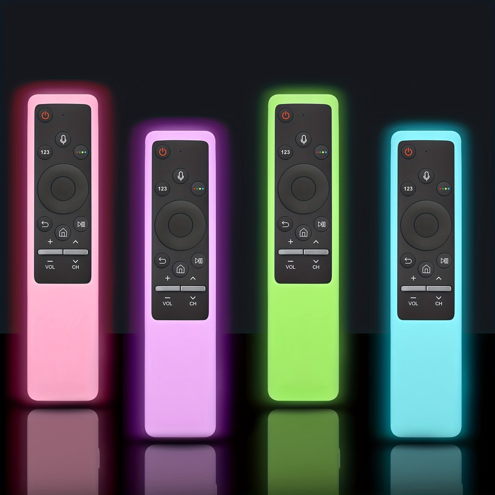 Funda de silicona para control remoto para televisor 4K Ultra HDTV sin carga, antideslizante, ligera y protectora