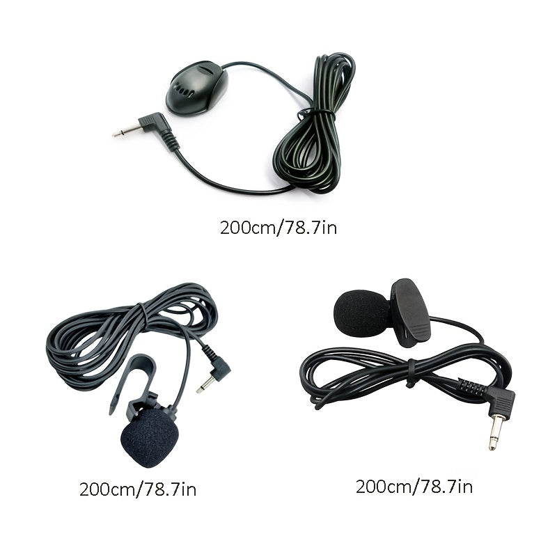Wired Microphone for Car Navigation Lavalier External Microphone