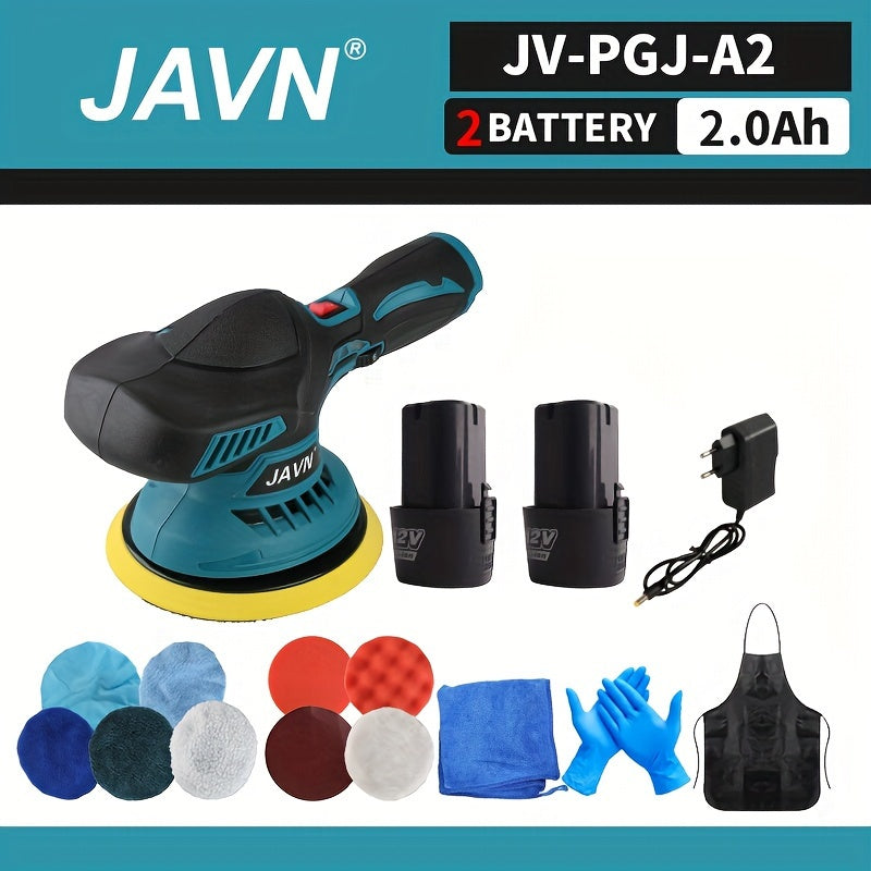 Cordless Mini Car Polisher 5000RPM 6-Gear 12V Lithium Battery European Plug