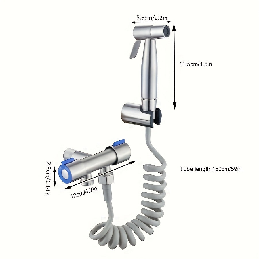 [Bestseller] Nerjaveyka po'latdan yasalgan qo'l bidet purkagich to'plami, elektr talab qilinmaydi, gigiena yaxshilash uchun hojatxona dush ulanishi|Zamonaviy hammom|Moslashuvchan shlangni o'z ichiga oladi