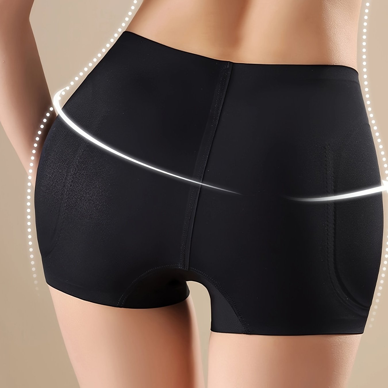 Women’s Shapewear Panties High Support Solid Color Mid Rise Shorts