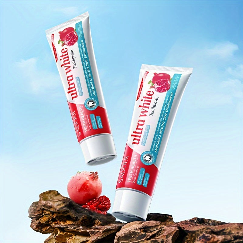 Pomegranate Toothpaste 100g Fluoride-Free Deep Clean Whitening