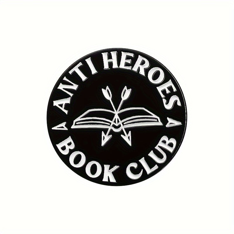 Черно-белая круглая медальонная эмалированная нашивка из сплава для рюкзаков и одежды 1/4 шт.