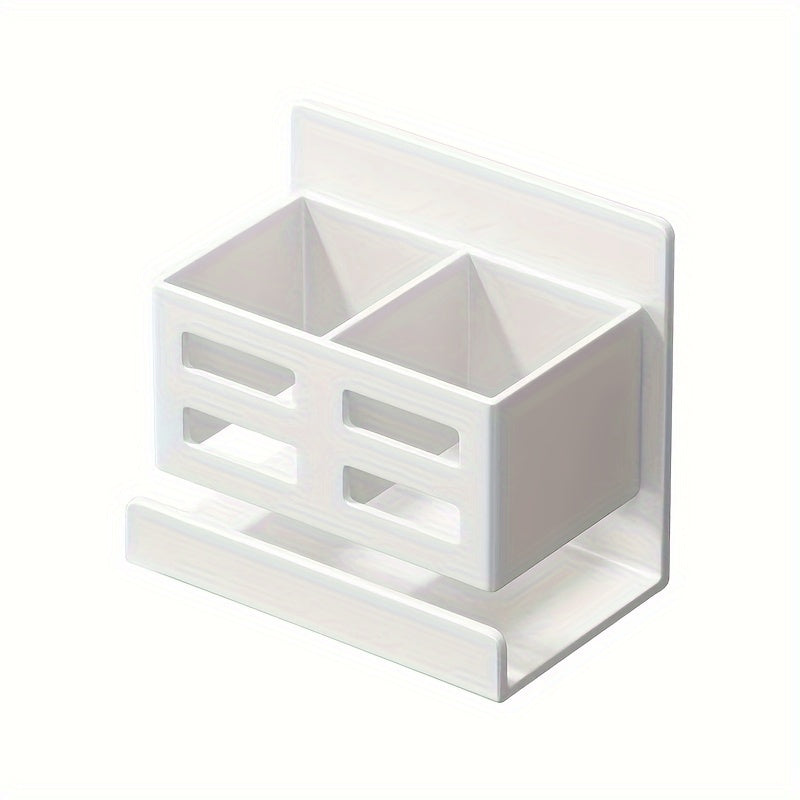 Plastic Wall-Mounted Cosmetic Storage Rack Large Capacity Easy Installation Bathroom