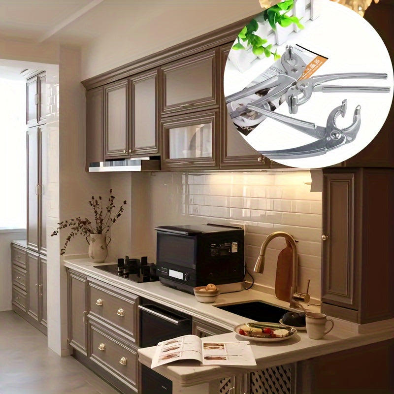 Multifunctional Gold Hot Pot Clip, Foldable Bowl Holder, Kitchen Safety Gadget