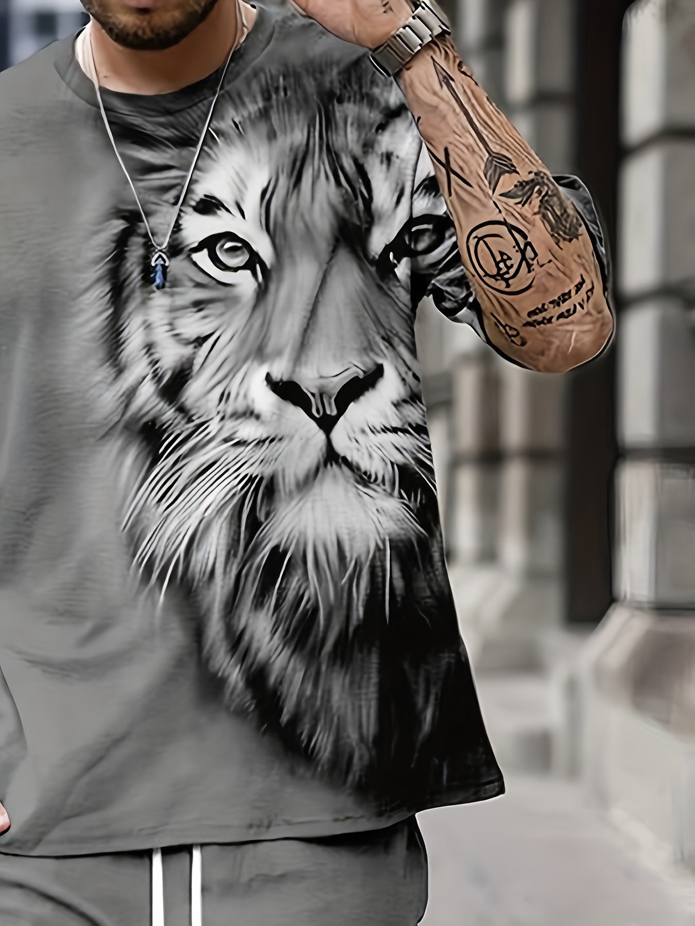 Men's Short Sleeve Summer Set Breathable Quick Drying Polyester Casual