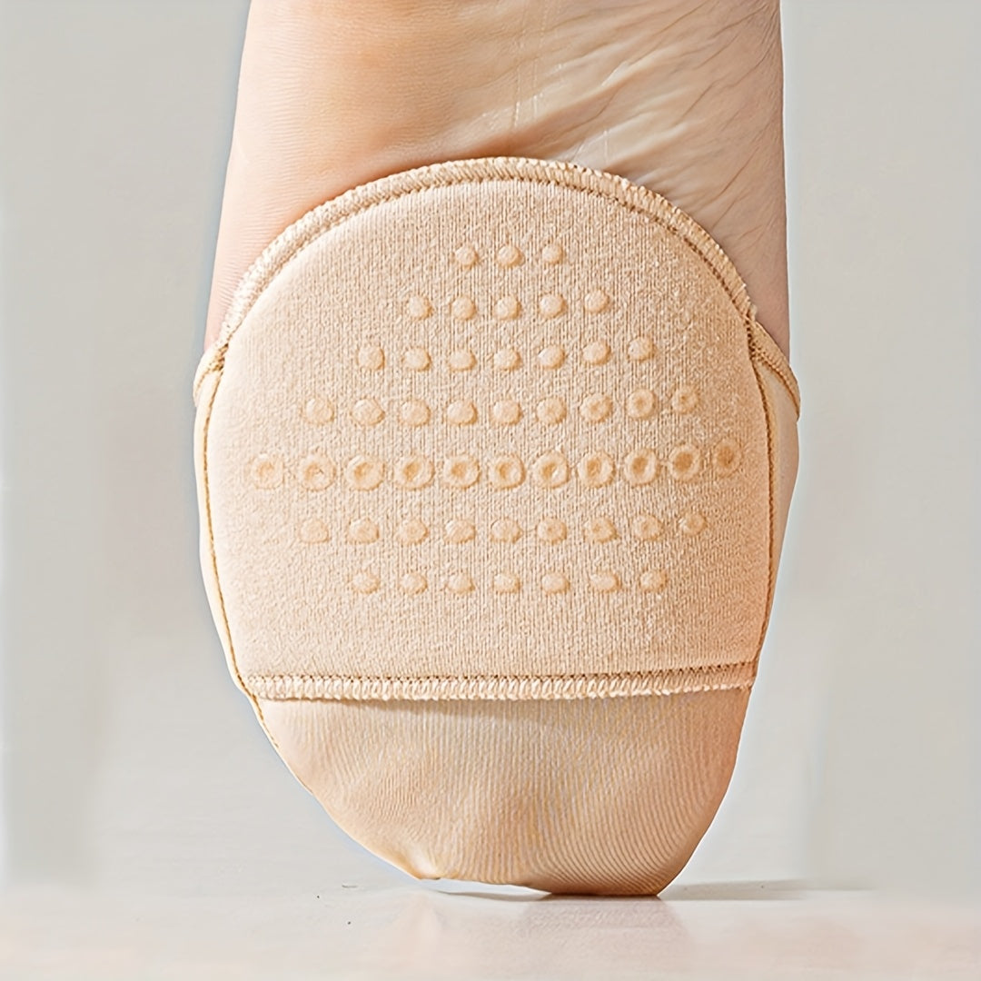 Unisex Cushioned Non-Slip Forefoot Insoles Seamless Elastic Fabric