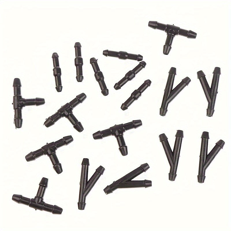 Conectores de tubo de lavado de parabrisas para coche, 18 piezas/30 piezas, de goma, en 3 formas