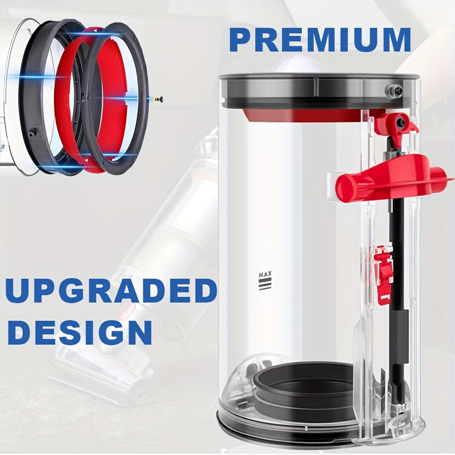 Dyson V11 V15 SV14 SV15 SV22 changyutgichlari bilan mos keladigan katta plastik chang idishi, 970050-01 va 965443-01 qismlari bilan mos keladi, zaryadsiz va batareyasiz.