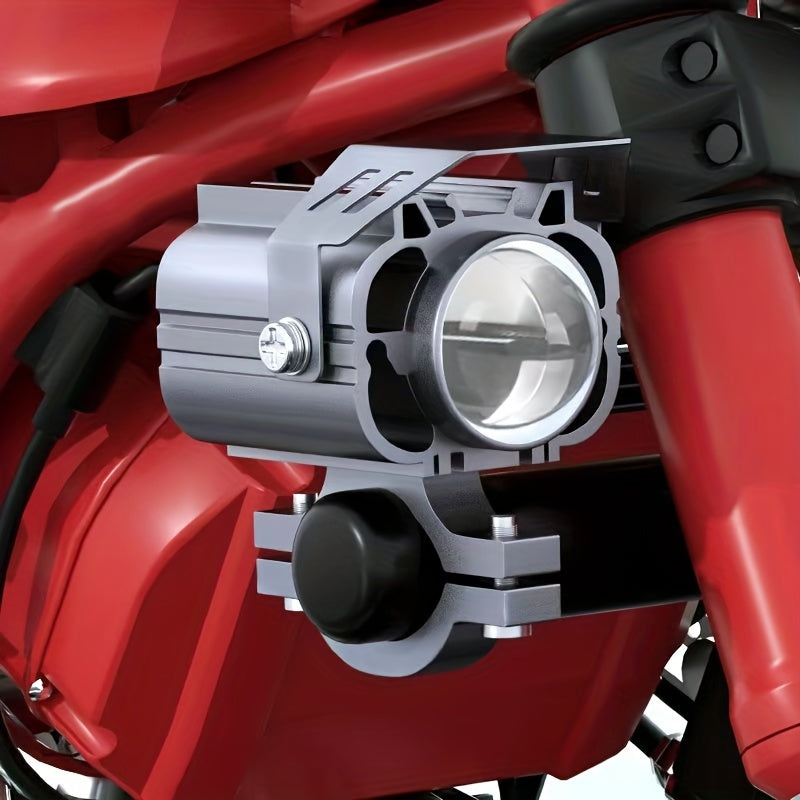 Luz LED para motocicleta tricolor 60W 1000LM aluminio 12V de alta luminosidad