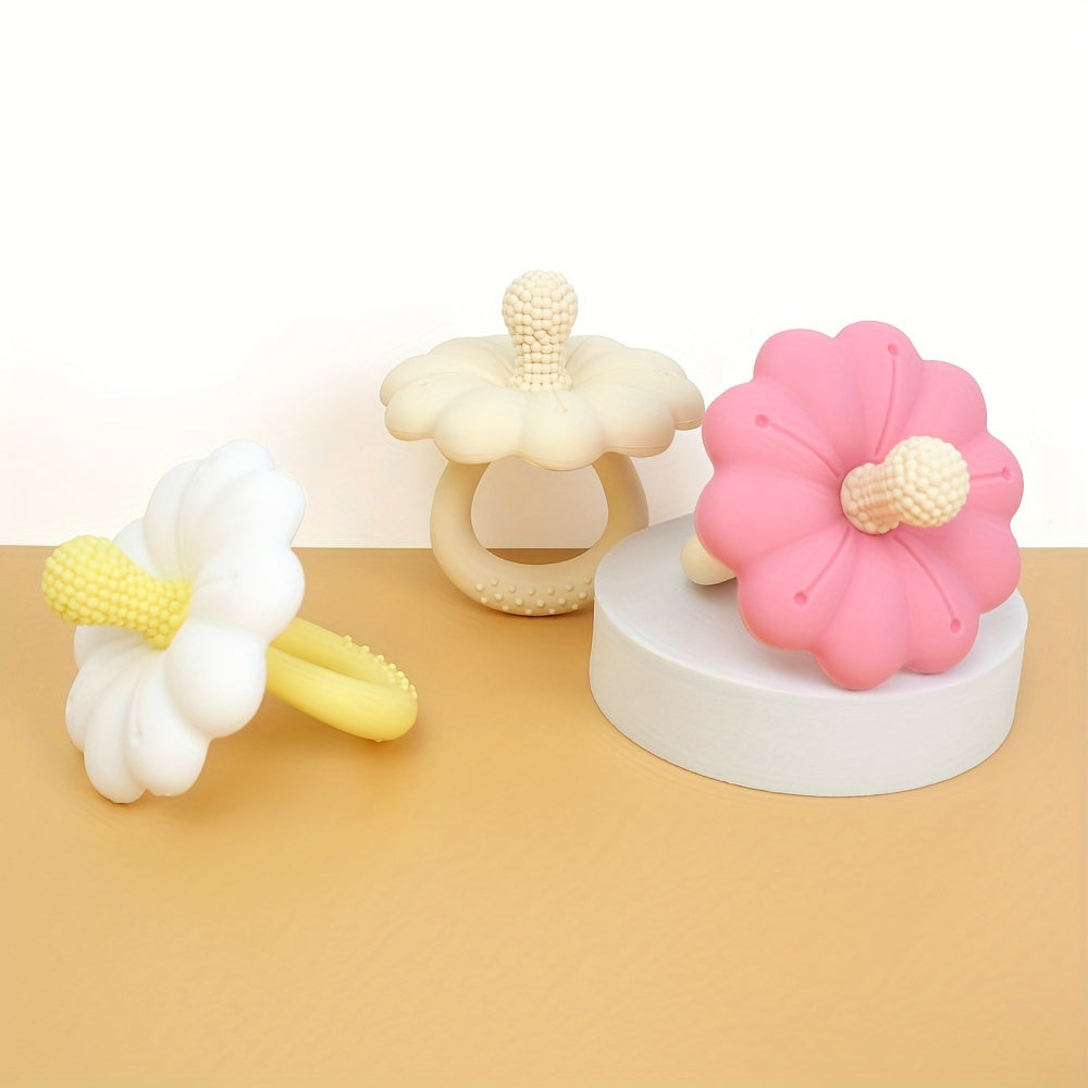 Baby Teething Toy Flower-Shaped Silicone Teether for Infants and Toddlers