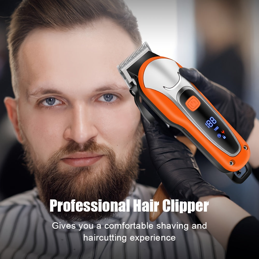 Электрический набор для стрижки волос с ножницами - профессиональный набор для ухода за мужчинами