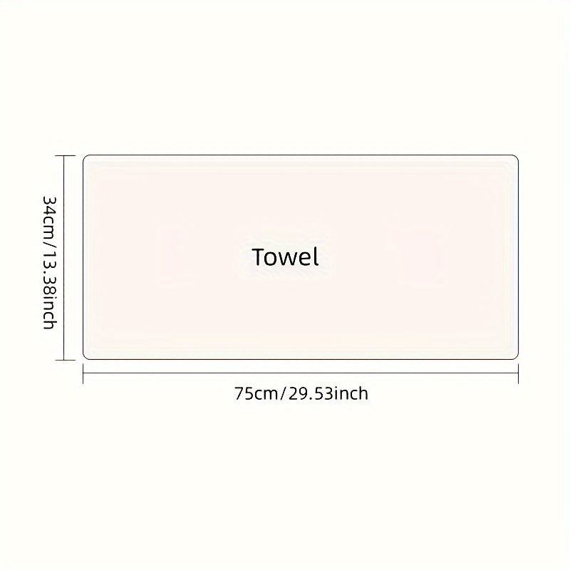 Double-Sided Cotton Jacquard Towel Absorbent Soft Non-Shedding 34x75 cm