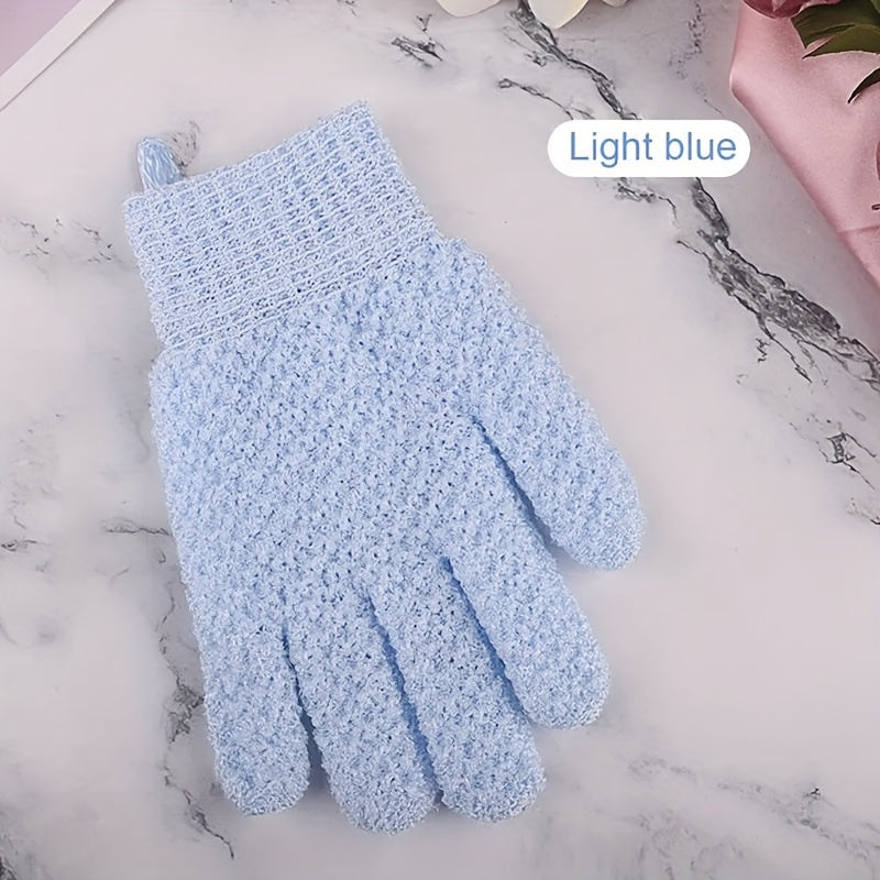 Exfoliating Shower Gloves for Cleansing and Massage Unscented