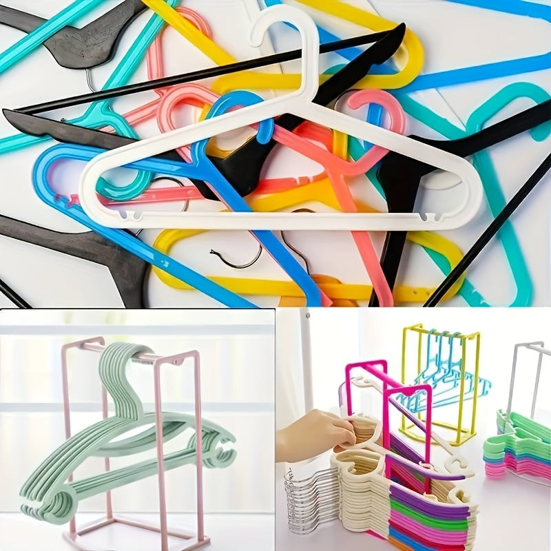 White Plastic Hanger Organizer for Clothing and Accessories Compact Storage