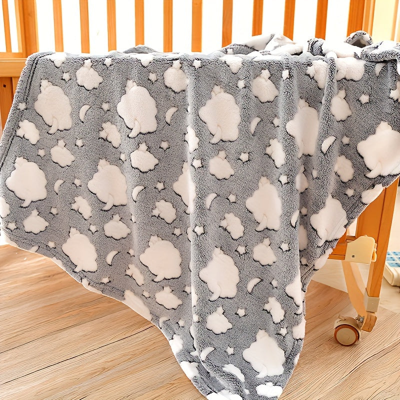 Soft and Skin-Friendly Plush Blanket Cozy Throw for Bed and Couch