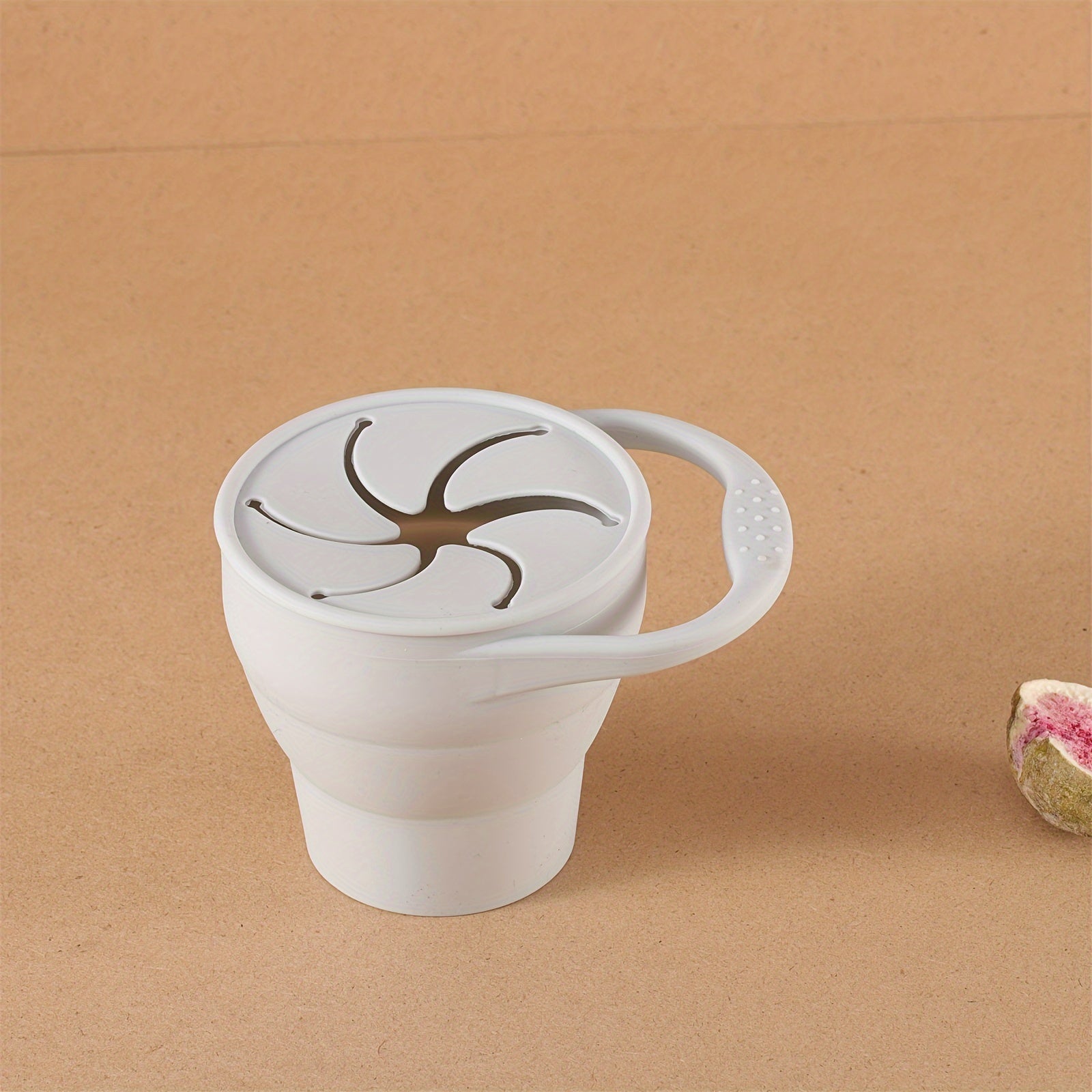 Kids Silicone Collapsible Cup with Snack Storage BPA-Free Durable Dishwasher Safe for Ages 0-3