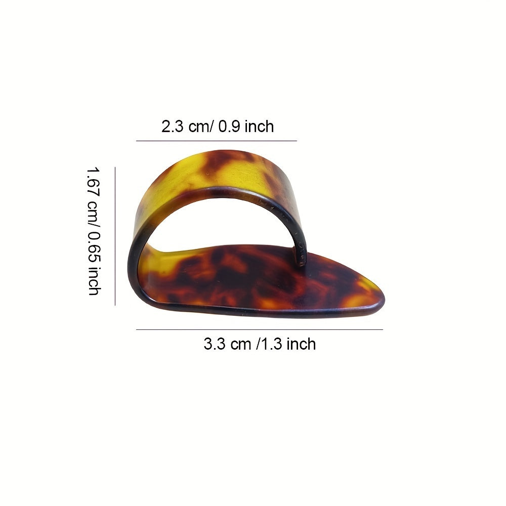 4pcs Guitar Finger Picks for Ukulele Electric Guitar ABS Mixed Color