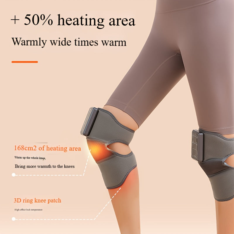 Almohadilla de masaje eléctrica con calor de moxibresión y intensidad ajustable para hombro, codo y rodilla