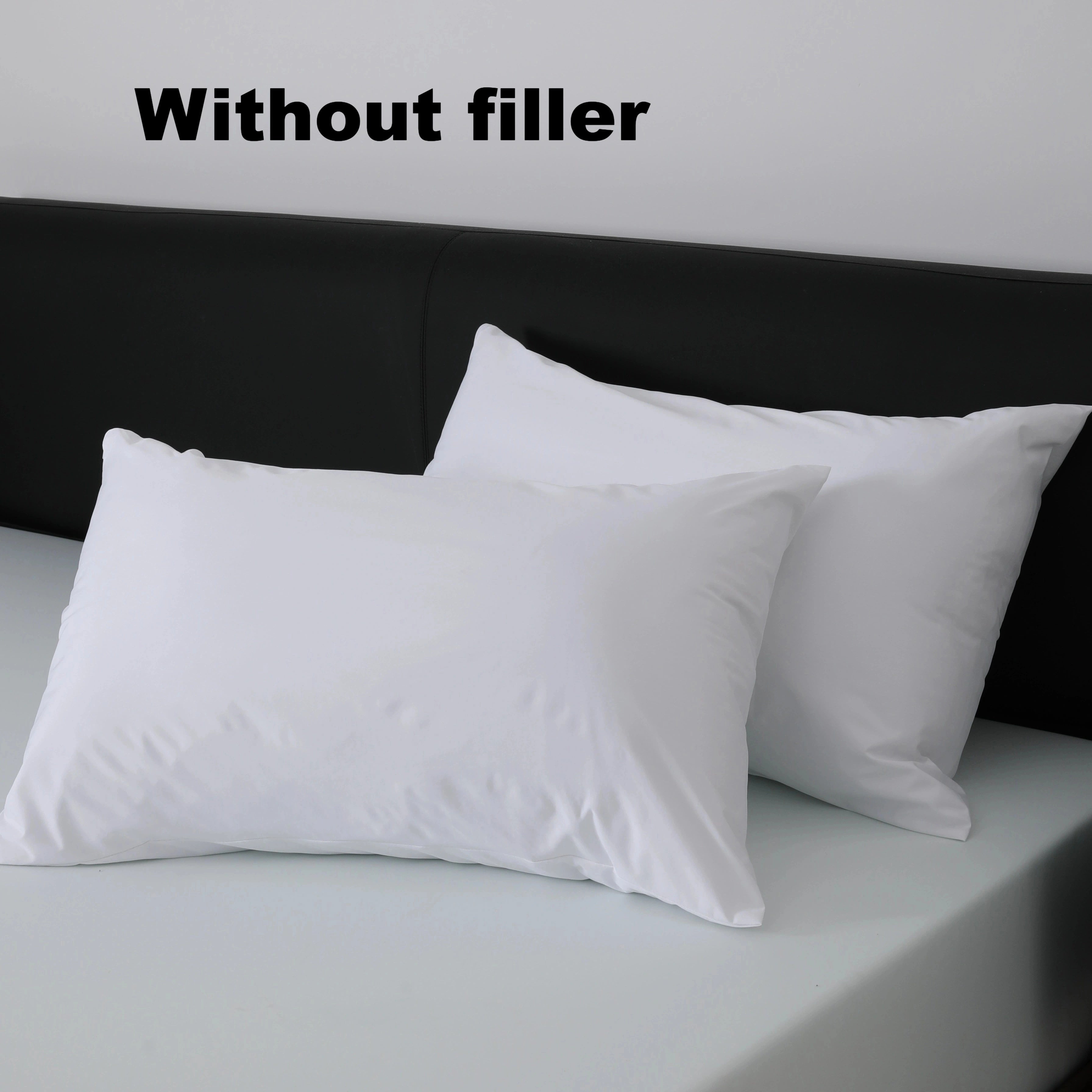 Juego de 2 fundas de almohada impermeables, transpirables, TPU, hipoalergénicas, protectores con cremallera blancas