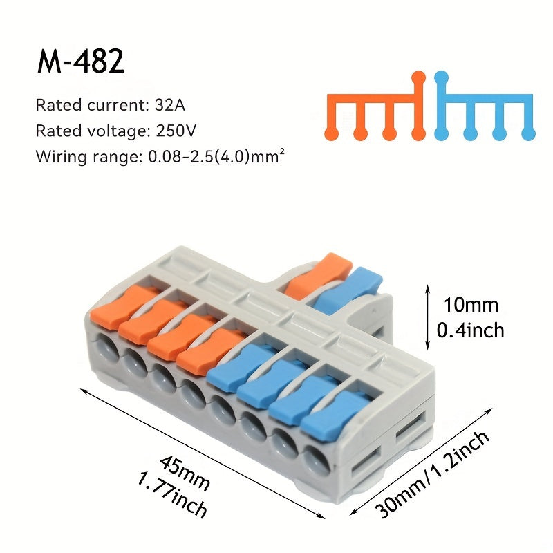Mini Quick Wire Connectors 5/10 Pcs Universal Electrical Lighting Terminal Blocks