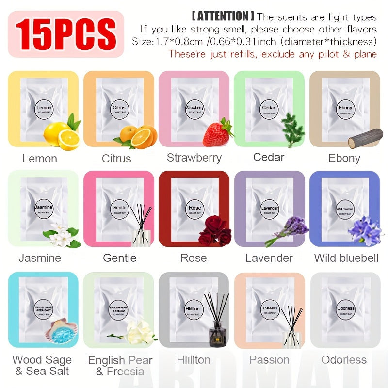 Car Air Freshener Scented Tablets Pack of 6 or 15 for Cars and SUVs