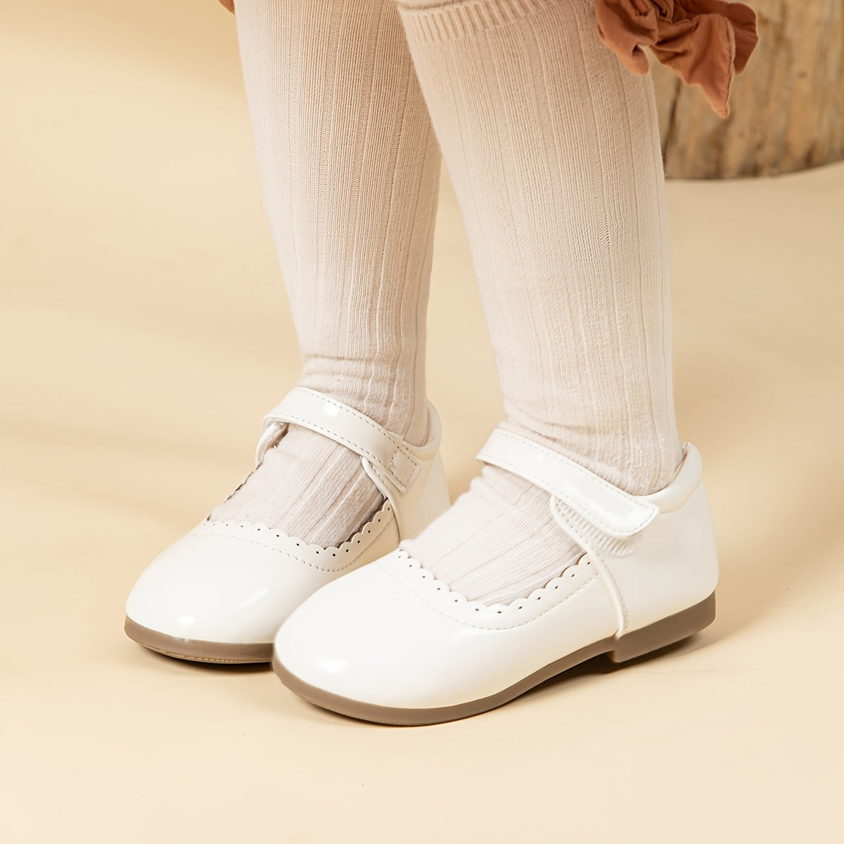 Zapatos de niña PU Mary Jane para todas las estaciones, ligeros, de color sólido, punta redonda, ideales para fiestas y bodas