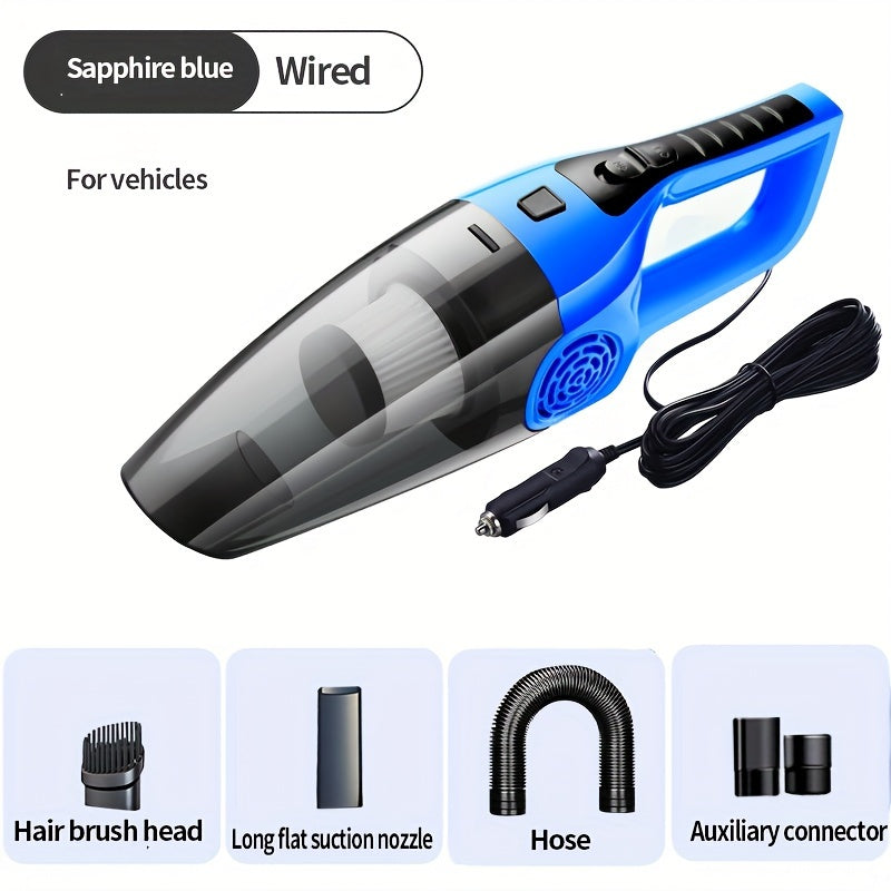 Handheld Car Vacuum Cleaner 4KPa Suction 100W 0.3L Dust Cup 5m Cord No Battery