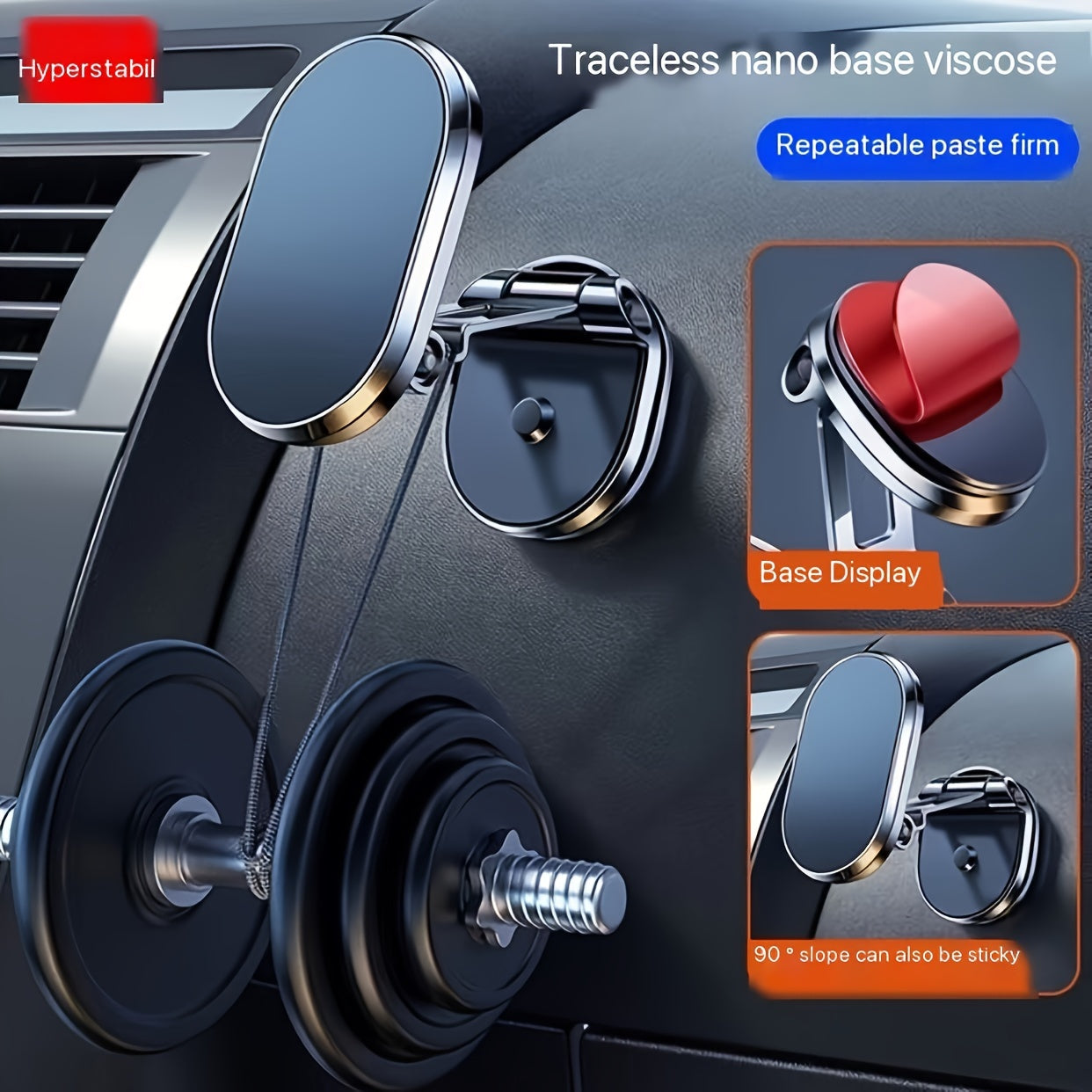 Car Magnetic Phone Holder Dashboard Mount Universal Car Navigation Bracket
