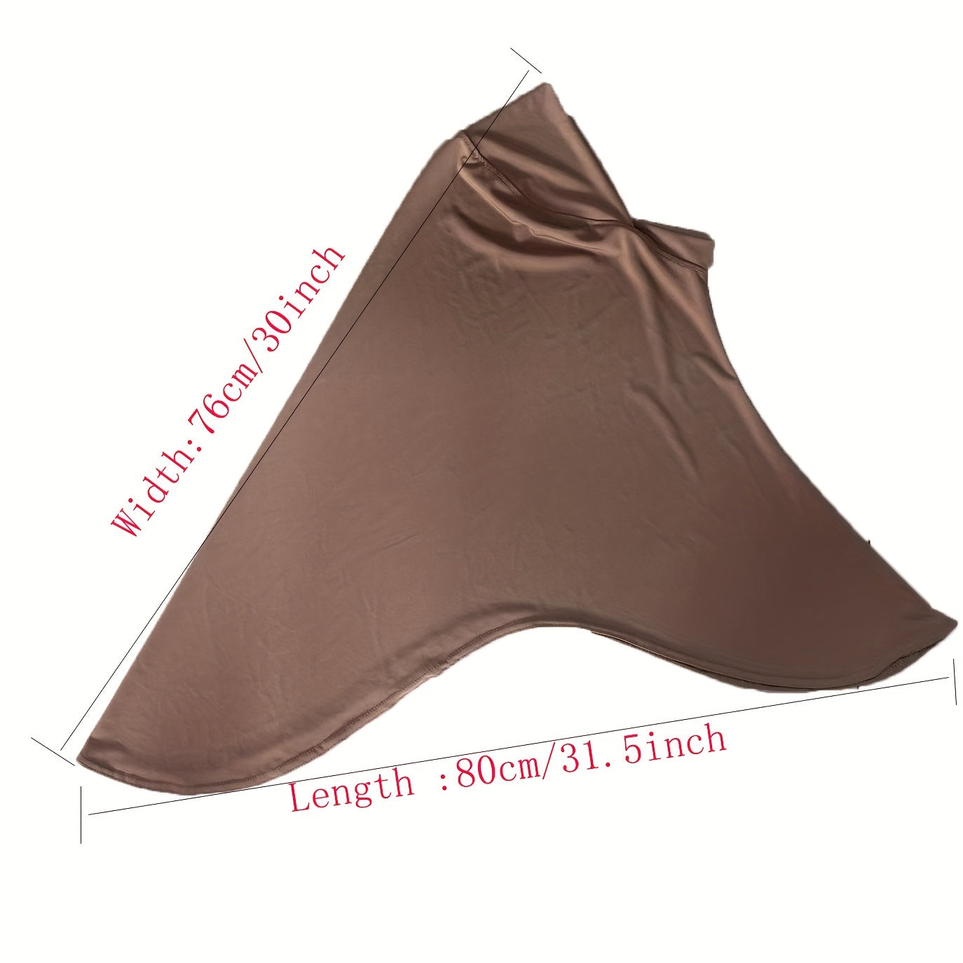 Women's Solid Color Amira Hijab Breathable Lightweight Muslim Headscarf