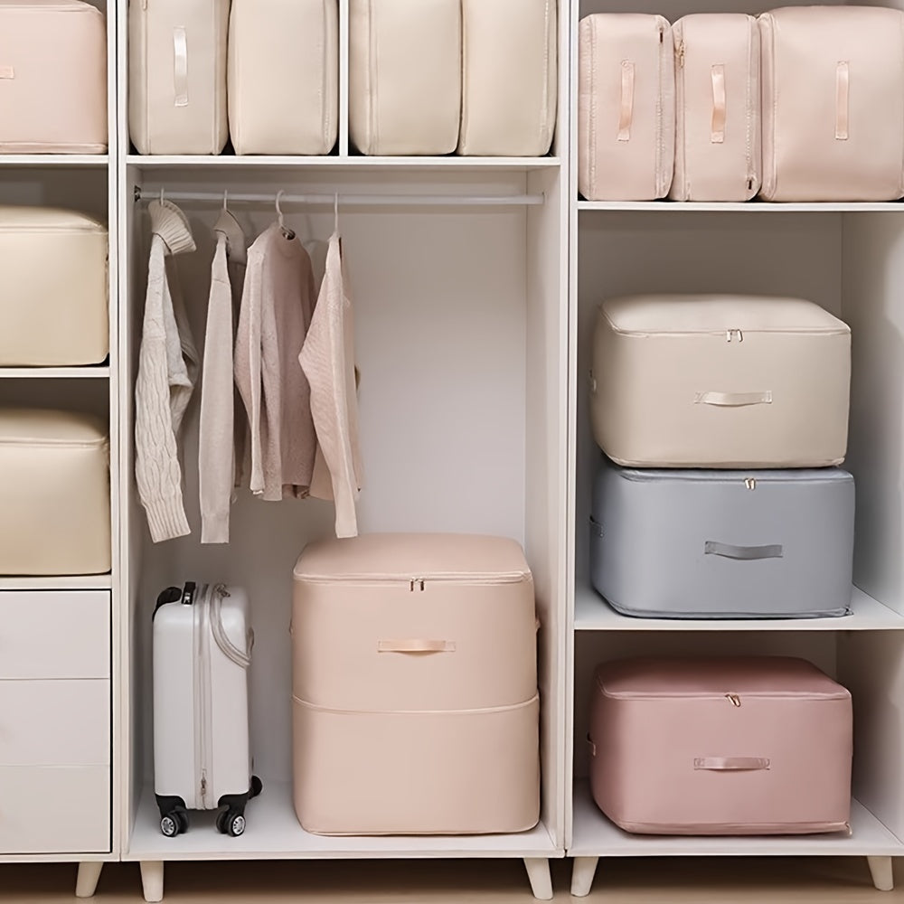 Polyester Storage Bag for Comforter Quilt Bedding Self-Compression Expandable Space Saver