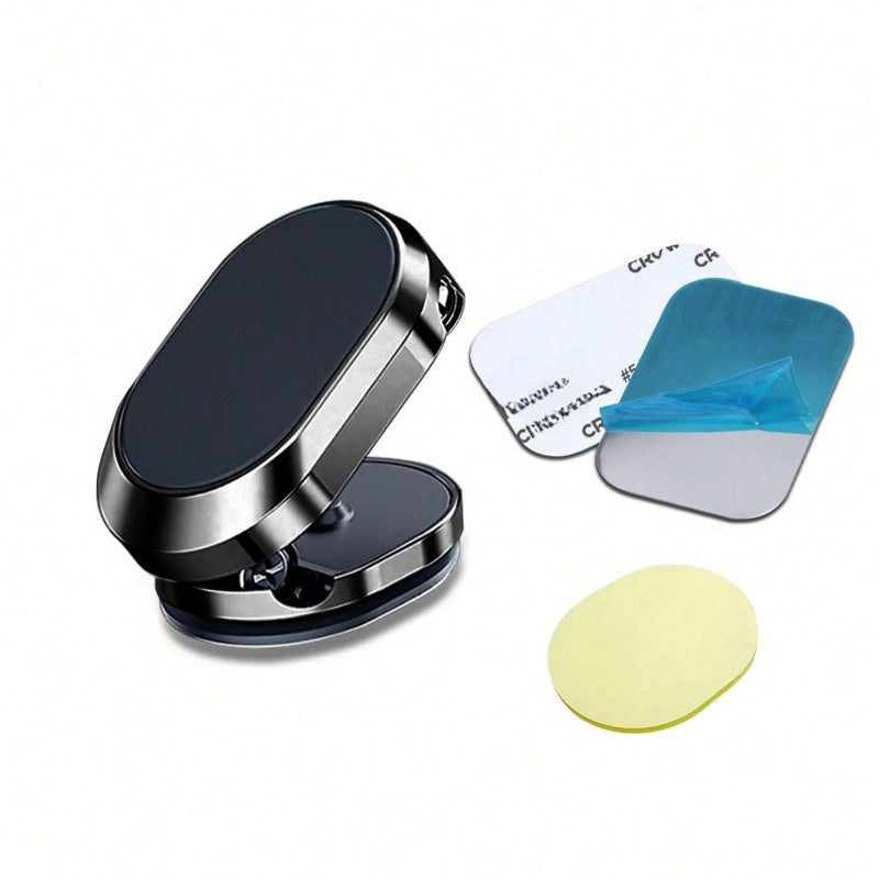 360-Degree Rotating Magnetic Car Dashboard Mount Zinc Alloy Adjustable Phone Holder with Memory Foam Wrist Rest