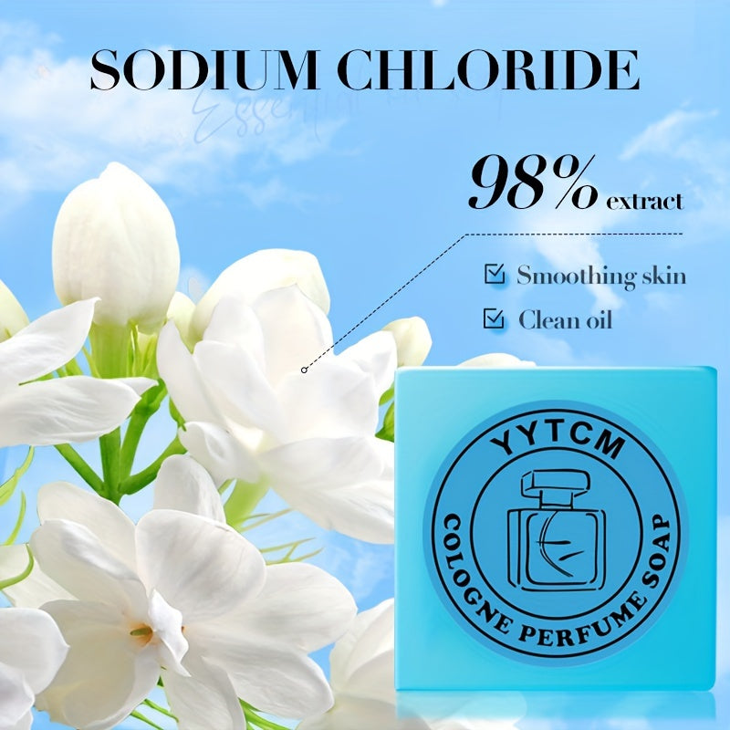 Erkaklar uchun koloniya hidli sabun, 70g, qo'l bilan tayyorlangan efir moyi to'pi, yuz va tanaga mo'ljallangan, namlantiruvchi, paraben yo'q, barcha teri turlari uchun mos.