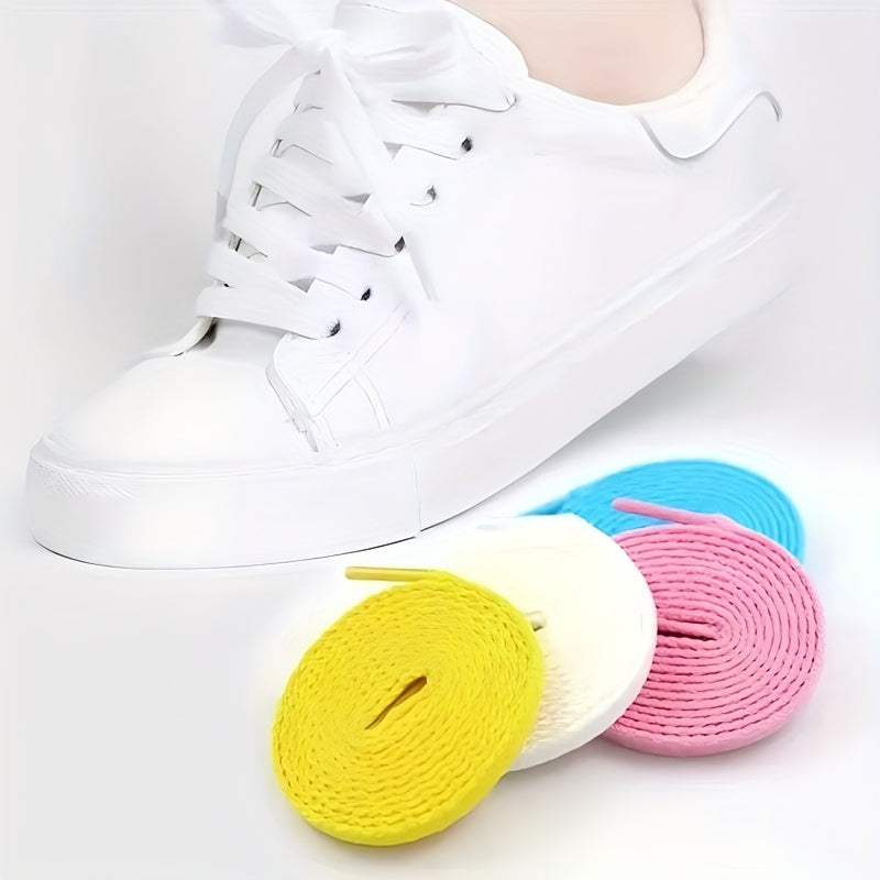 2Pcs Durable Nylon Flat Shoelaces for Sports Shoes and Boots