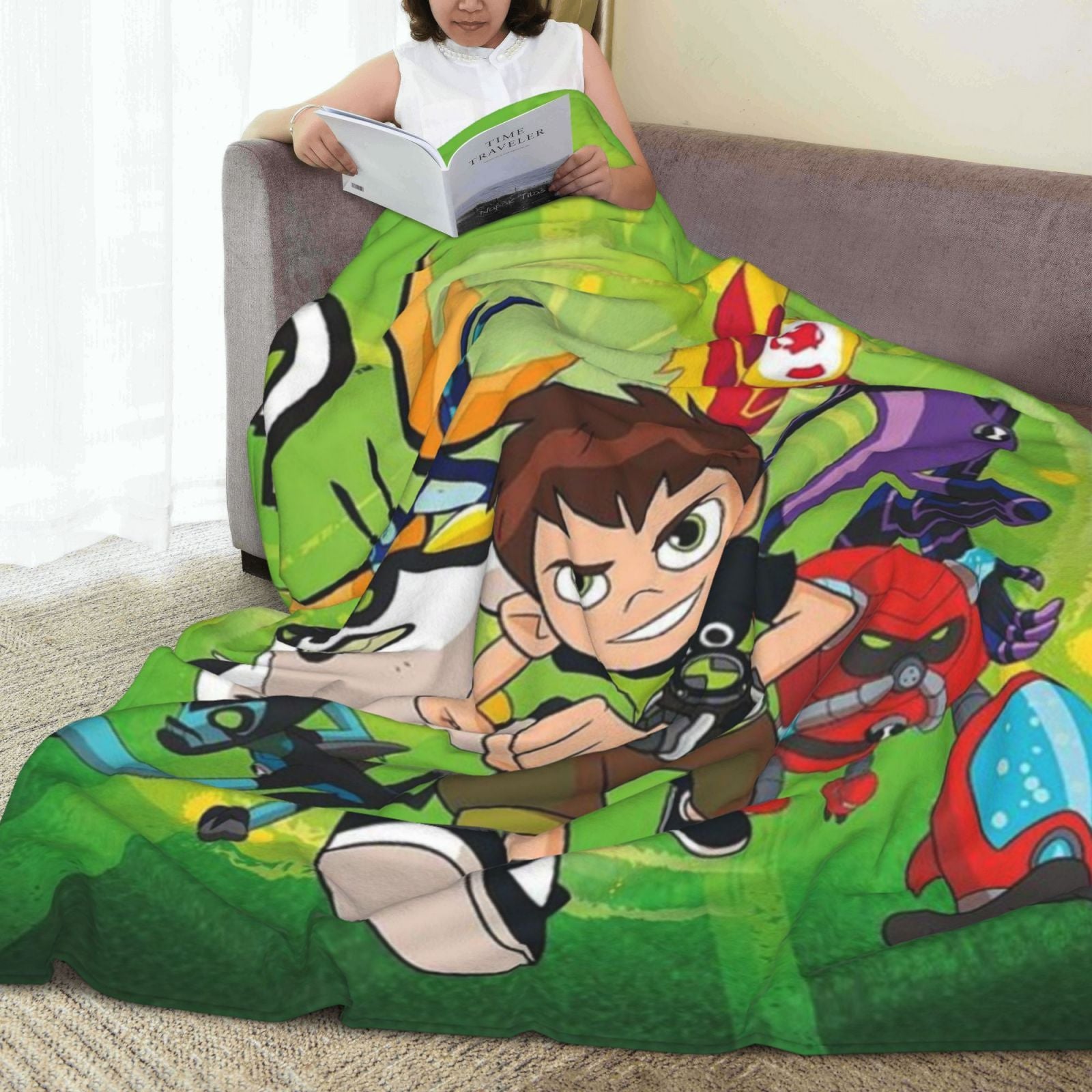 Kids Soft Flannel Fleece Blanket with Digital Print for All Seasons