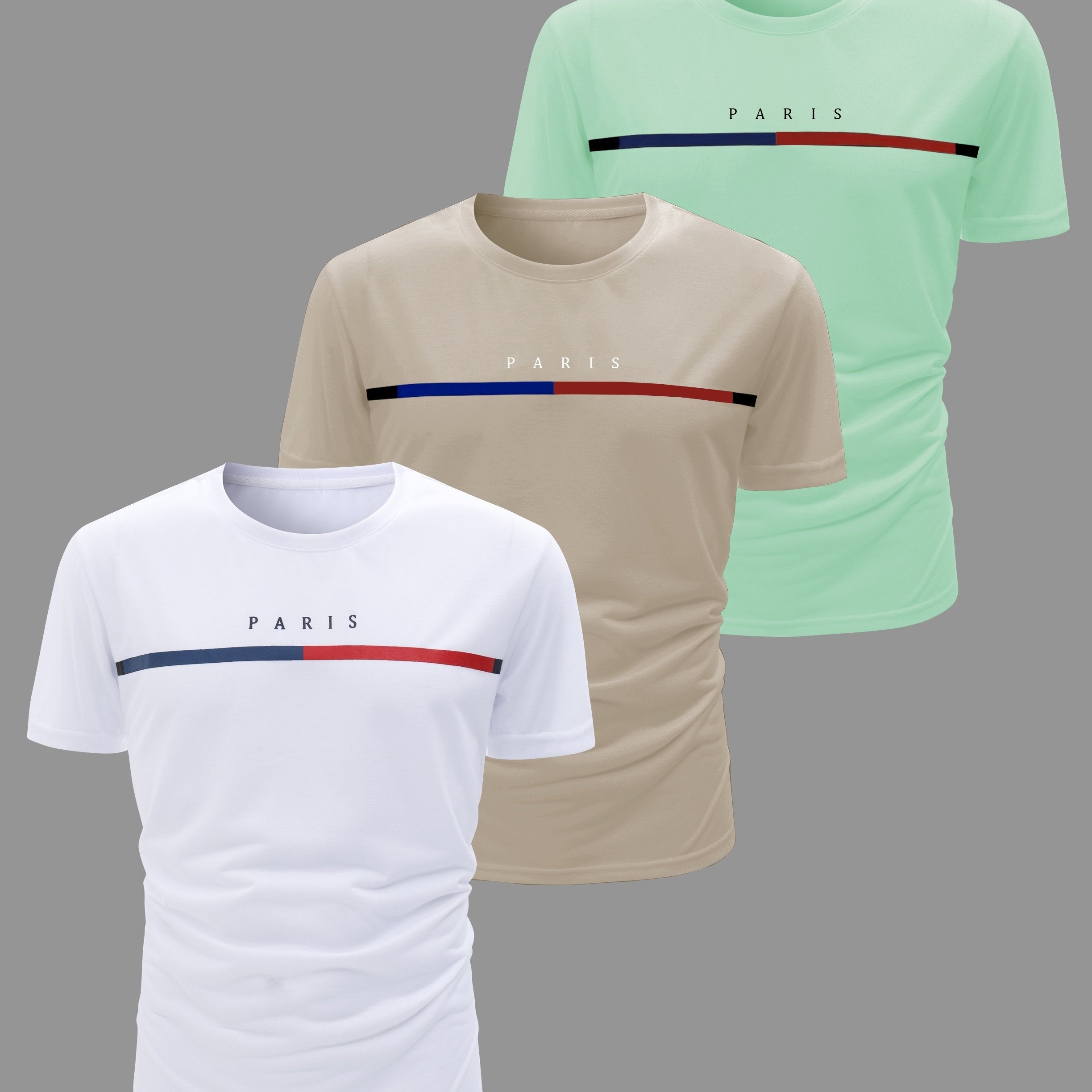 3 ta erkaklar uchun tasodifiy qisqa yengli krujka ko'ylaklar, yozgi faoliyatlar va ochiq havoda kiyish uchun ideal.