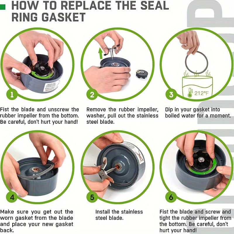 Set of 3 Silicone O-Rings for Juicer and Blender, Food Safe, 600W/900W