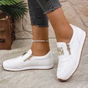 Women's Casual Sneakers Comfortable Low-Top Flats Breathable Sole