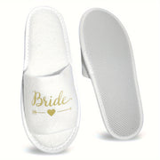 Women's Open-Toe Soft Sole Cozy Slippers for Wedding Party