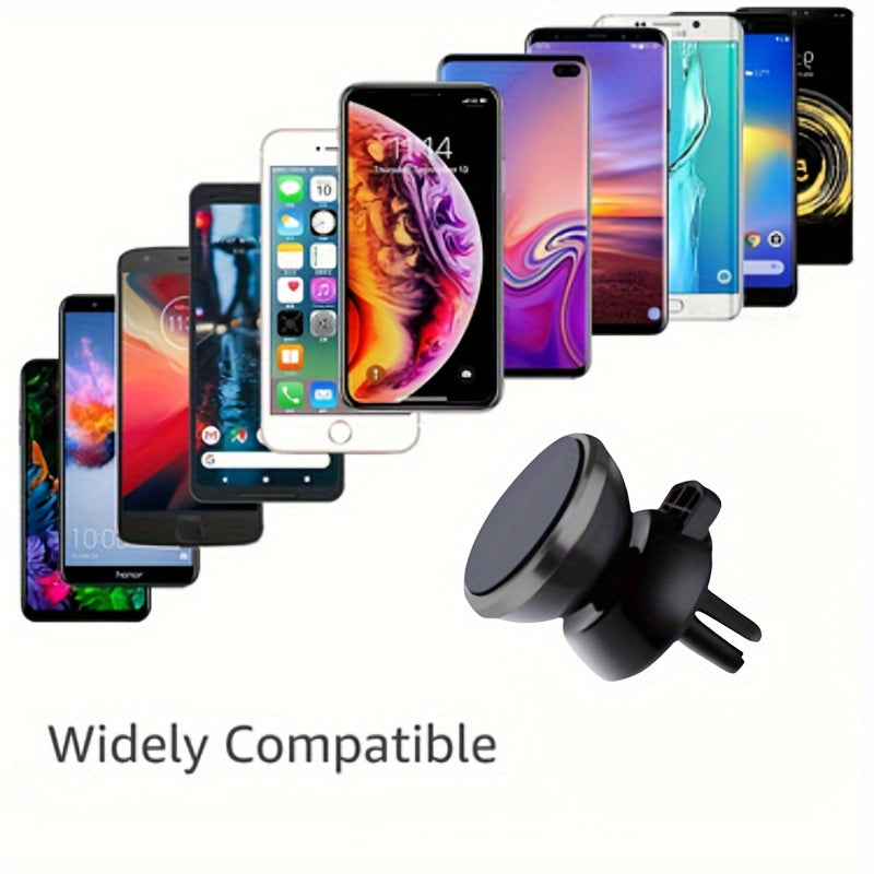 Universal avtomobil telefon uchun tutqich, havo ventilatsiyasi uchun magnit o'rnatish, panel uchun dok