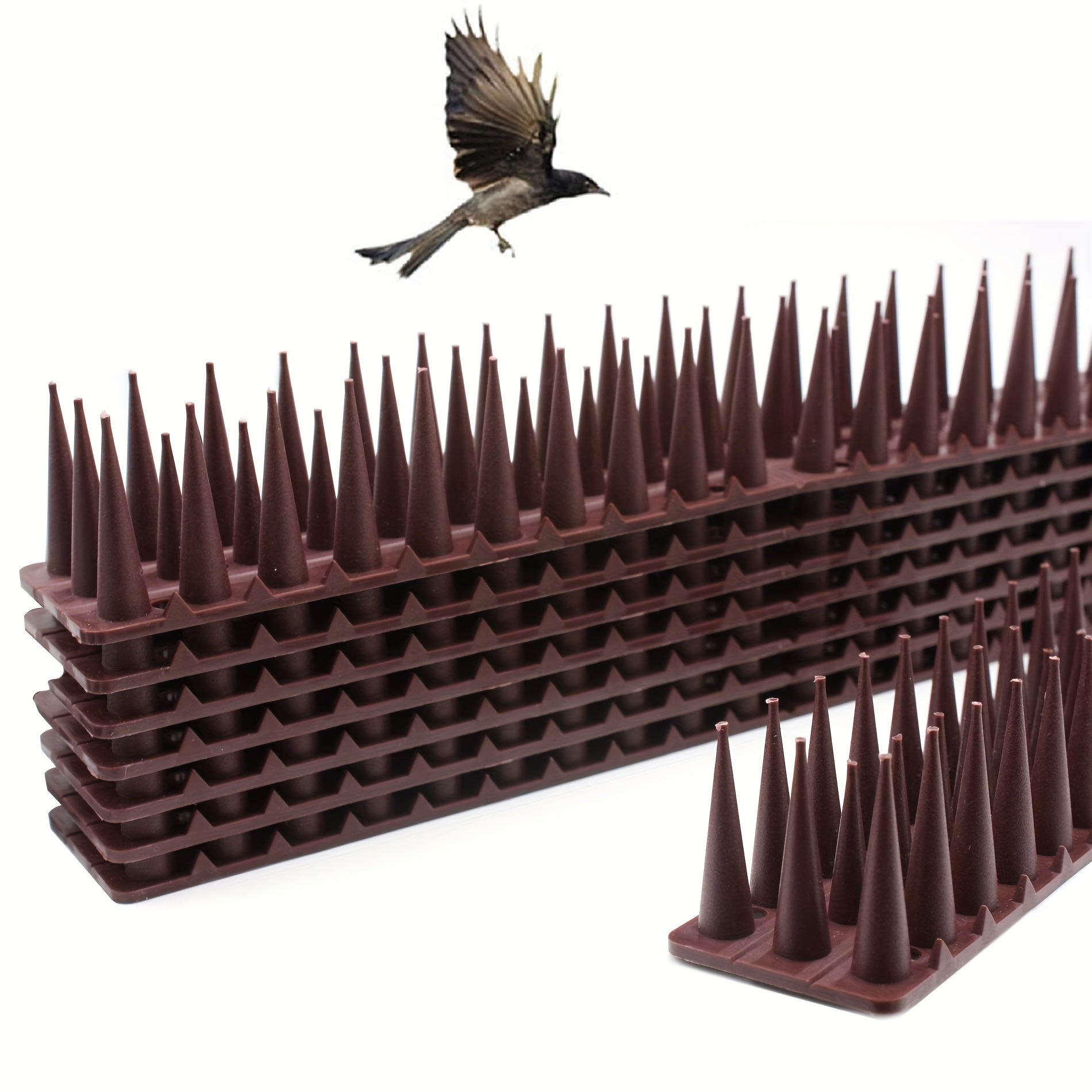Plastic Bird Spikes for Outdoor Pest Control 20-60cm Fence Deterrent Spike