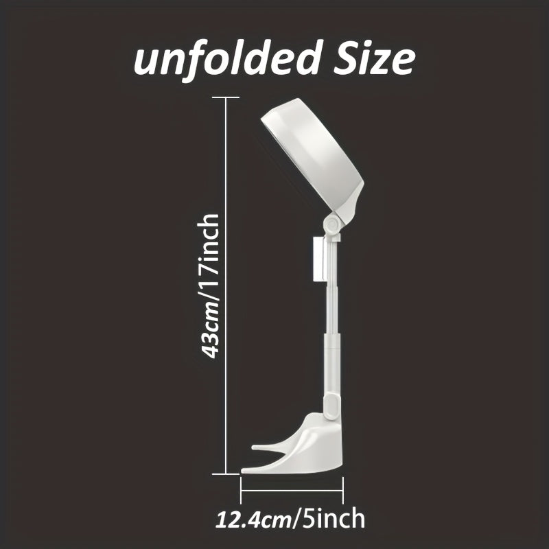 Campana extractora plegable con ventilador de escape de 3 velocidades para cocina interior, barbacoa, olla caliente, parrilla, recargable por USB, compacta, ligera, blanca