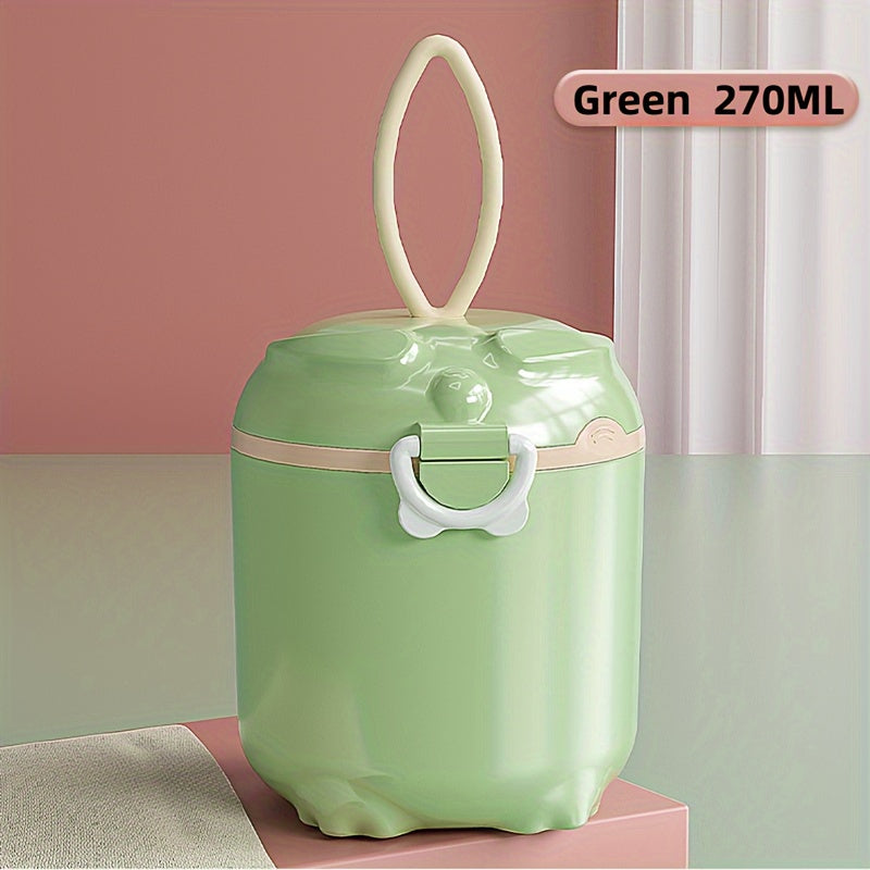 Food Storage Container Reusable PP Material Spill-Proof Green Apricot 2L