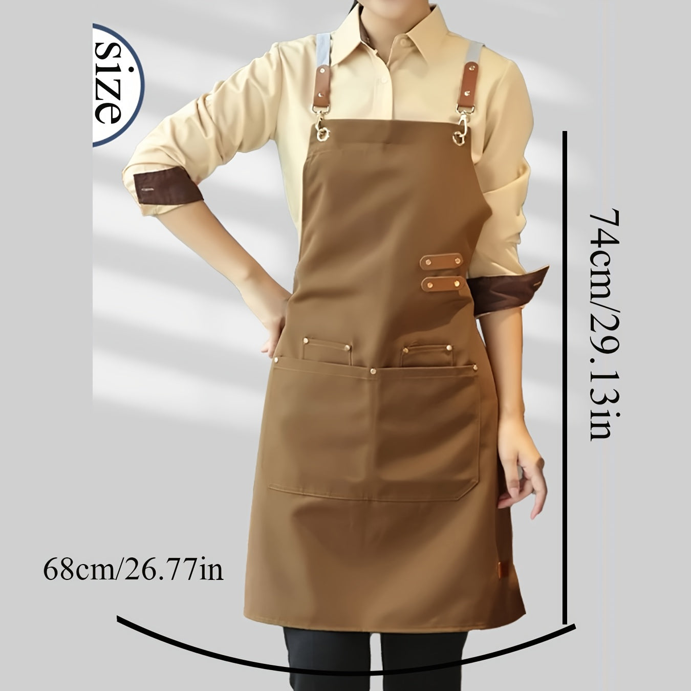 Unisex Canvas Apron Solid Color Multiple Colors Workwear for Cooking, Art, and Gardening