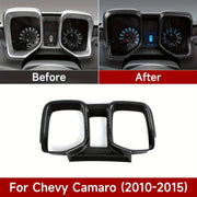 Car Dashboard Instrument Panel Cover ABS Carbon Fiber Trim Sticker for Camaro 2010-2015